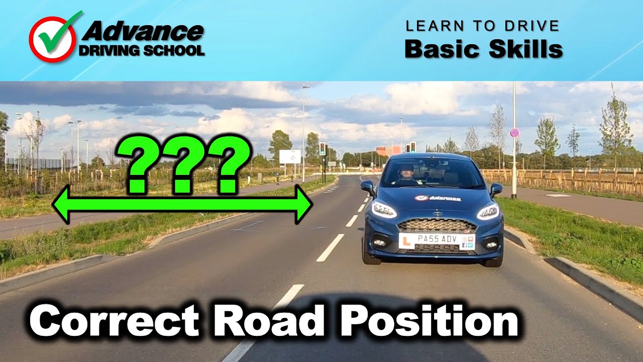 How To Judge Your Road Position / Left Side Gap  |  Basic Driving Skills
