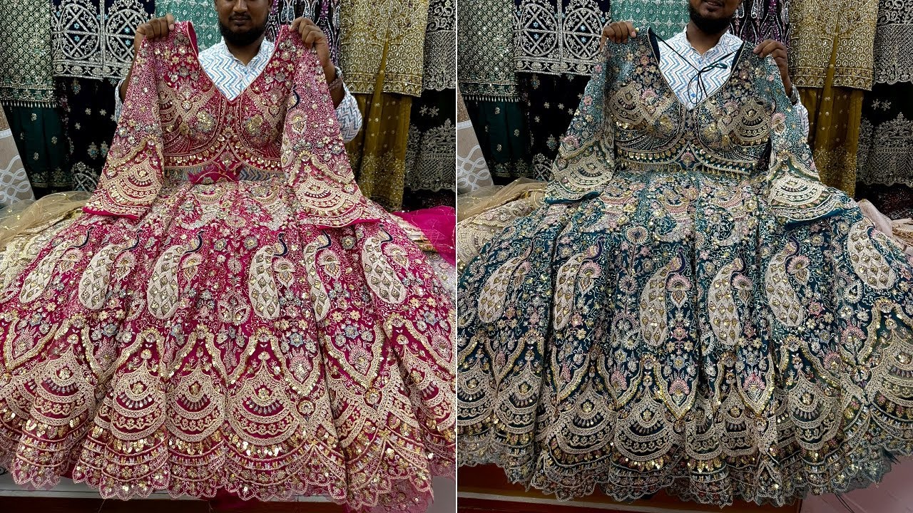 এঙ্গেজমেন্ট/ব্রাইডালের জন্য ময়ূর ডিজাইনার ক্রপ টপস লেহেঙ্গা/peacock design bridal crop tops lehenga