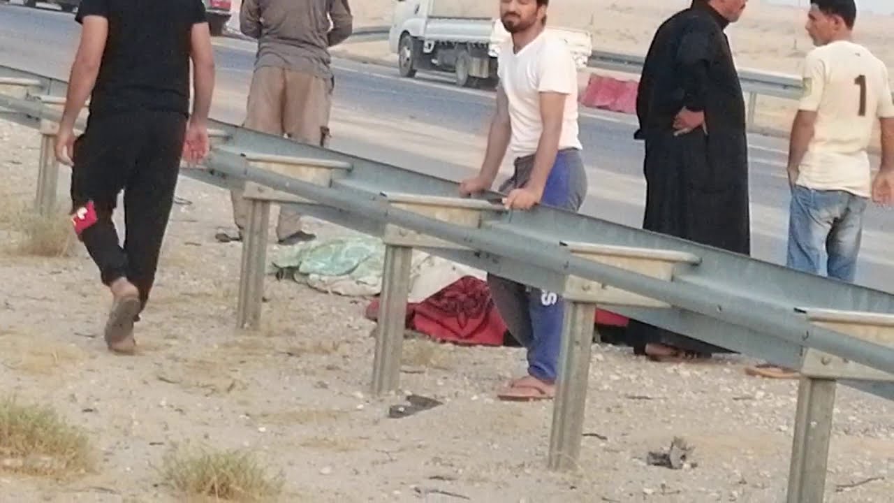 عاجل اليوم حادث مميت على طريق بصرة ناصرية(ترحمولهم واقرولهم الفاتحة)