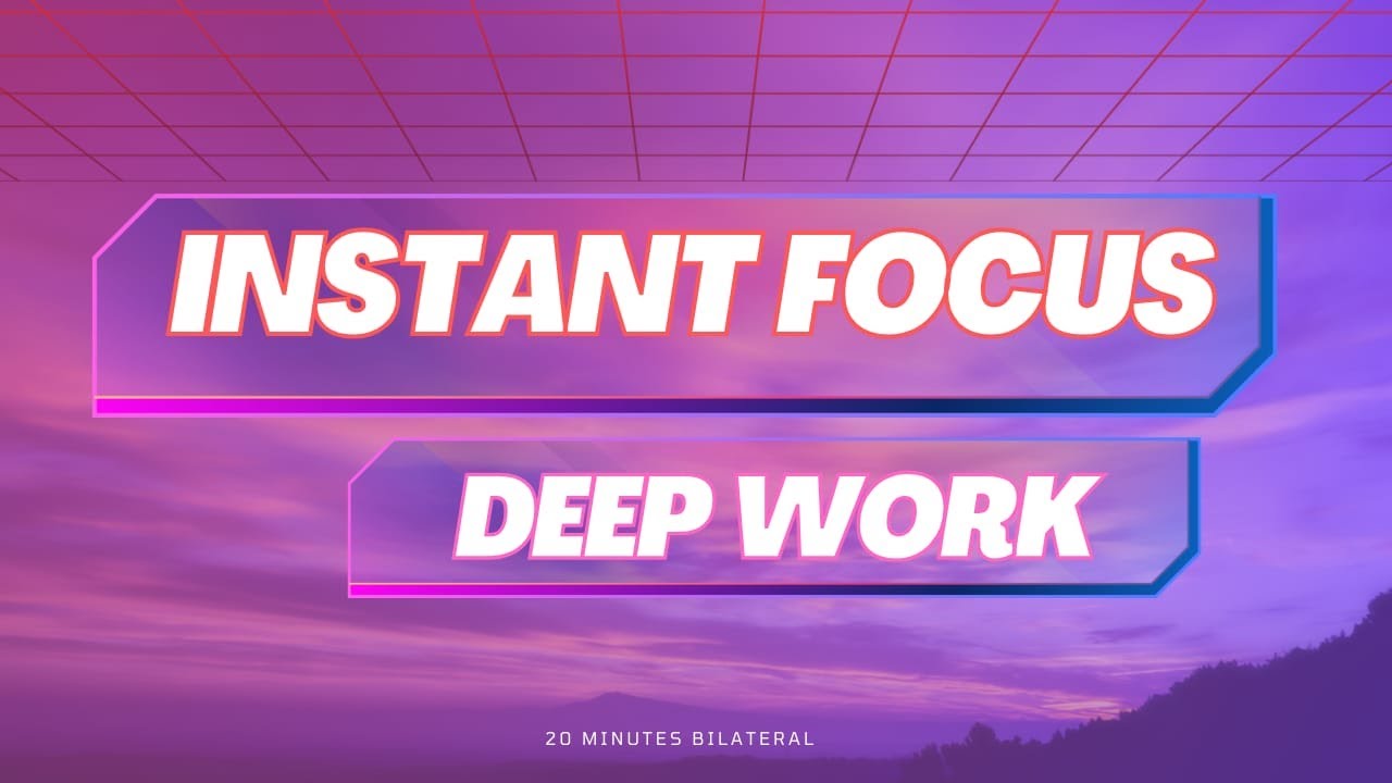 20 Minute Deep Focus Hack: Pure Bilateral 100% No Voice No Music