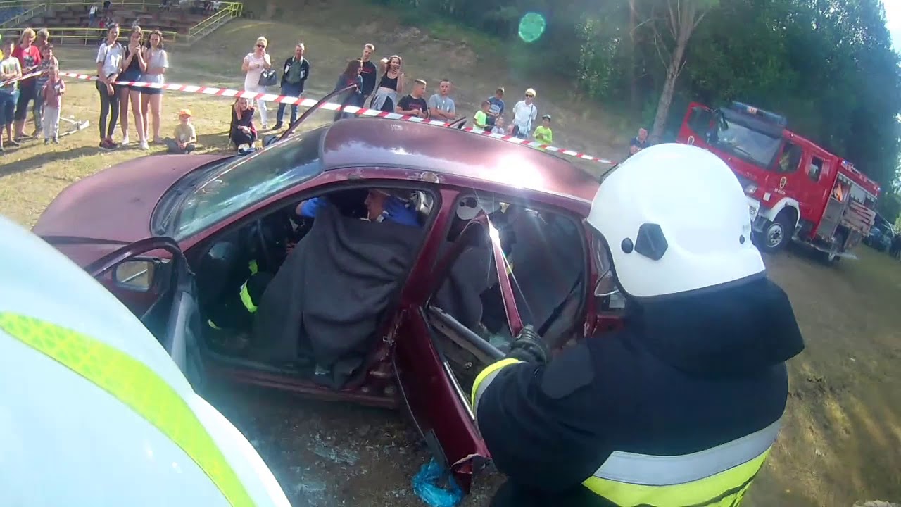 OSP Wieliczki - Akcja Ratownicza ''Pokaz''' Oczami Strażaka [Helmet Cam]
