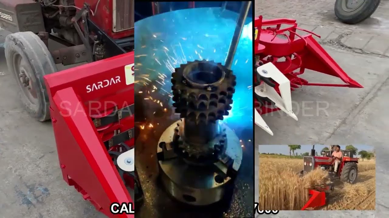 REAPER BINDER DETAIL 2024 & WORKING OF SARDAR REAPER BINDER 2024  SABSE ACHI REAPER BINDER MACHINE