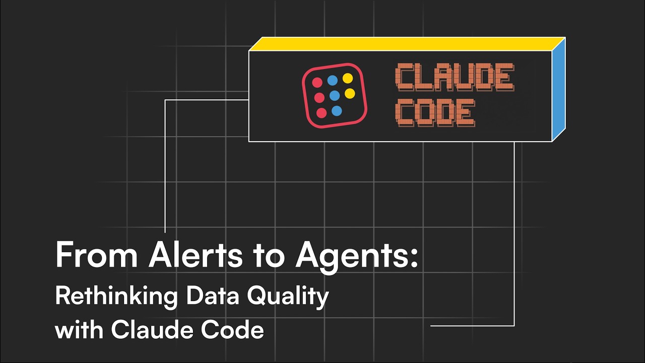 From Alerts to Agents: Rethinking Data Quality with Claude Code