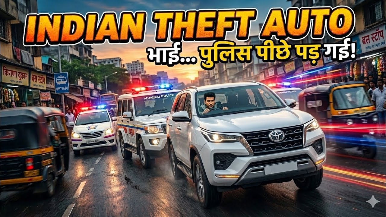 (INDIAN THEFT AUTO )😭 भाई पुलिस पढ़ी है पीछे 😱😱