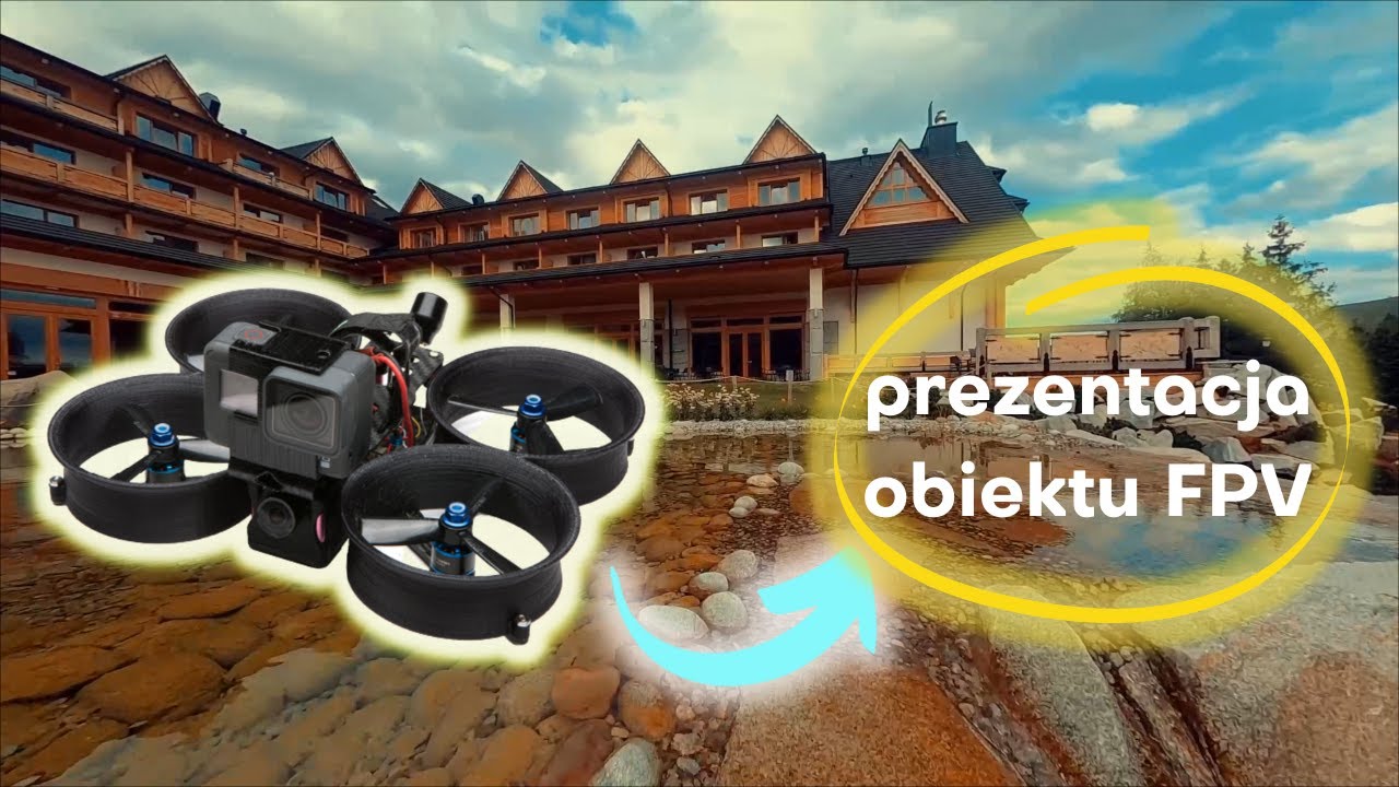 Prezentacja obiektu FPV, DRONE, CINEWHOOP, RACER