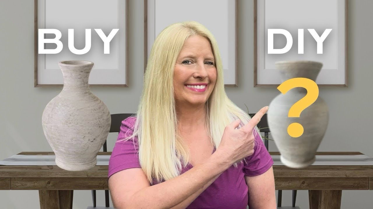 My Drywall Compound Secret to HIGH-END Vases-DIY