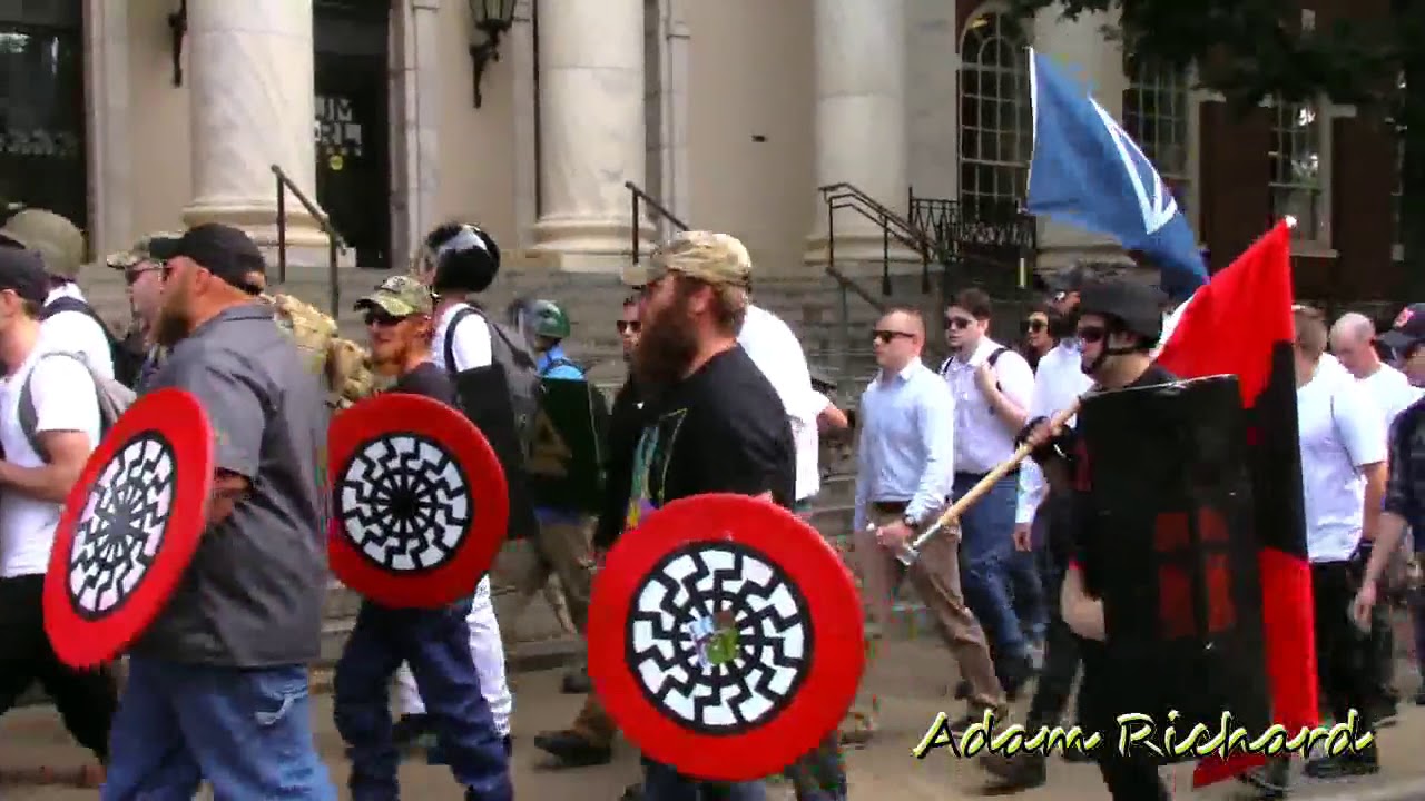 Charlottesville Unite the Right protesters try blocking the alt-right