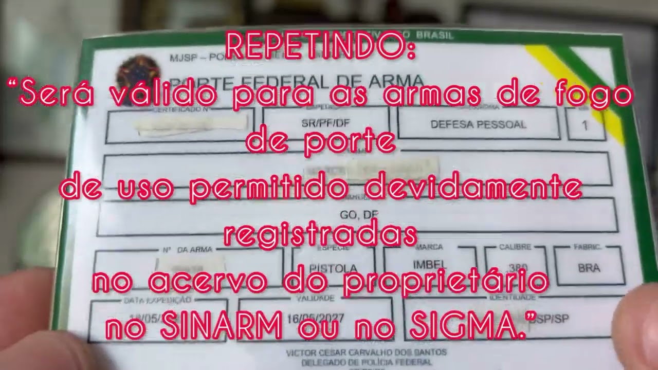 Novo Porte Federal de @rma vinculado ao CPF!!! (Porte de Arma 2022) em detalhes!!!