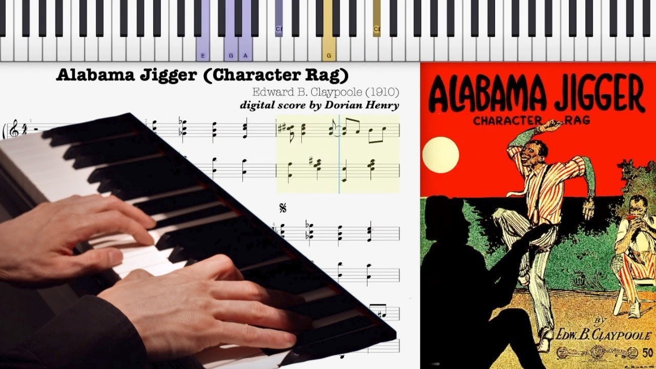 Alabama Jigger by Ed B. Claypoole (1913, Ragtime piano)