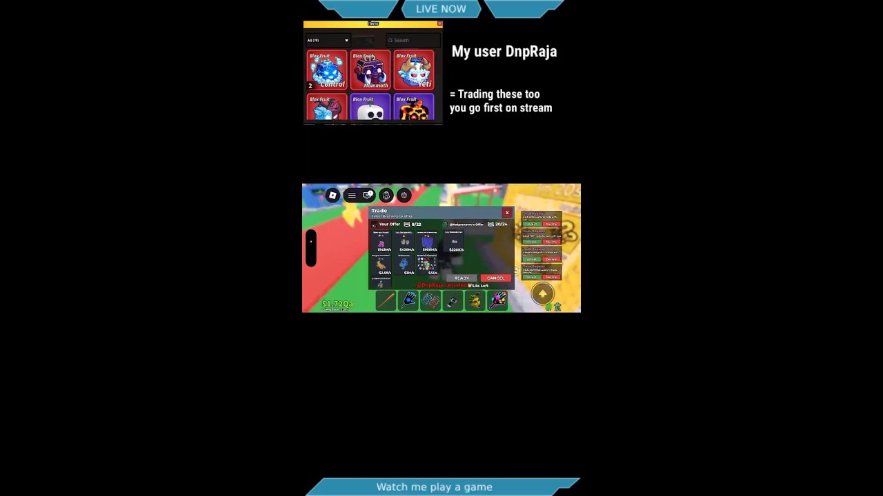 Steal a brainrot live trading