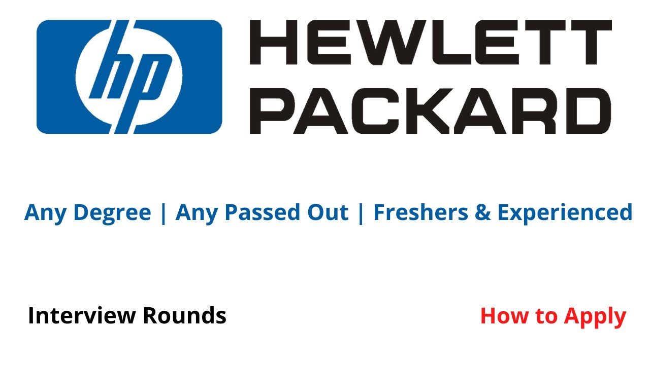 HP Virtual Recruitment 2021 | Any Passed Outs | HP Recruitment | Freshers & Experienced