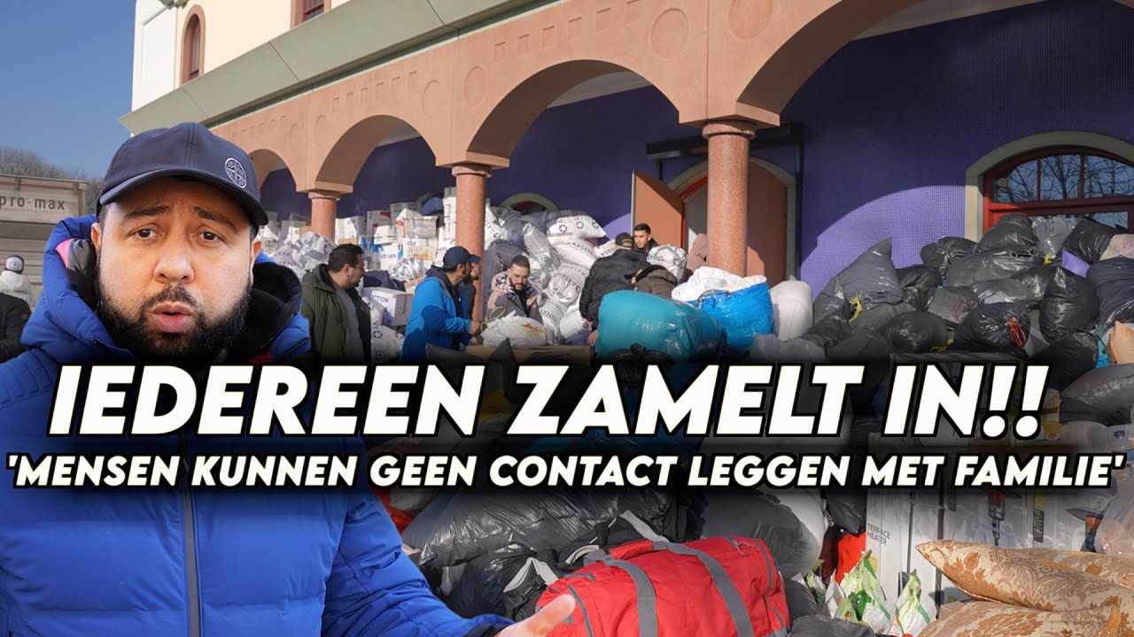 MASSAAL INGEZAMELD VOOR GETROFFENEN AARDBEVING IN TURKIJE SYRIE EN ANDERE GETROFFEN GEBIEDEN!