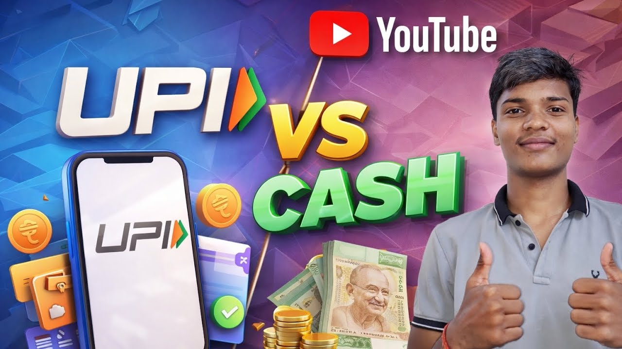UPI vs CASH !! UPI aur CASH mei kaun behtar hai !!
