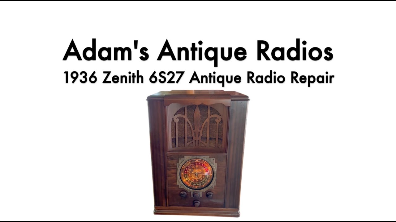 1936 Zenith 6S27 Antique Radio Repair
