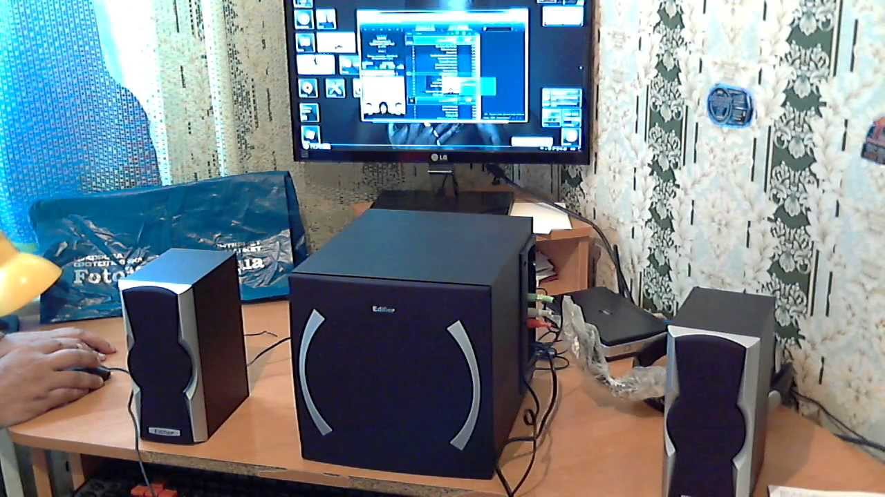 Edifier X600 Black 2.1 распаковка + тест [HD]