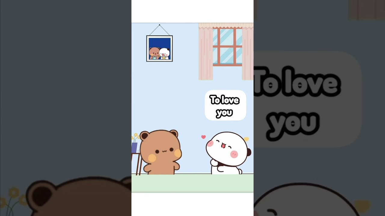 Bubu&rsquo;s life goals 🎯. 🐼❤️🐼 #bubu #dudu #cute #couple #love #animation