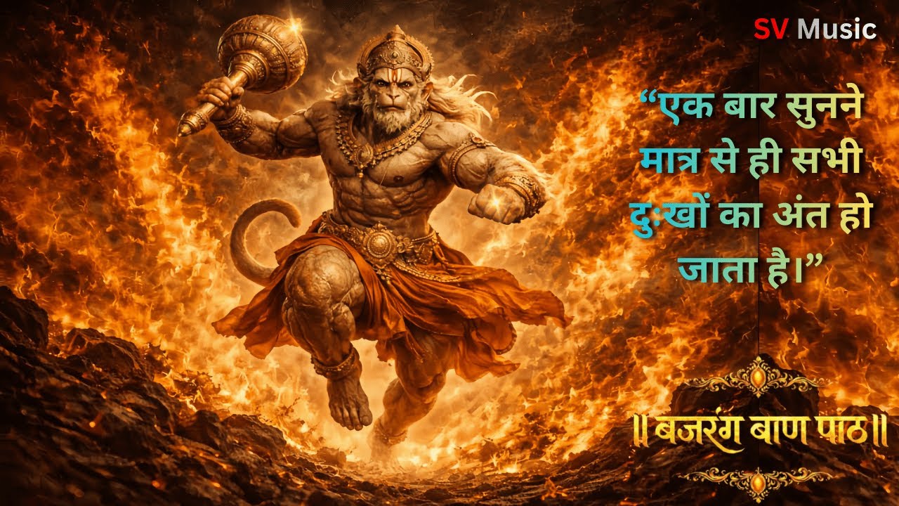 बजरंग बाण 🔱 Bajrang Baan | अत्यंत शक्तिशाली हनुमान भजन | SV Music Official ( Bhakti )