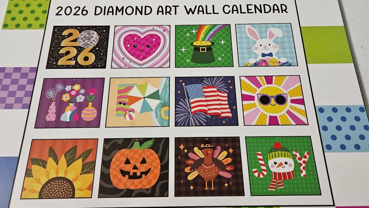 Unfinished Diamond Art Calendar 2026 - 💎 #diamondpainting#diamond#diamondpaintingcalendar#unboxing