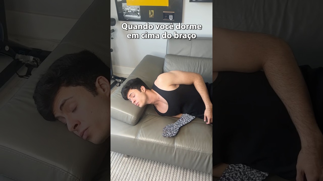 QUANDO VOC&Ecirc; DORME EM CIMA DO BRA&Ccedil;O! #shorts