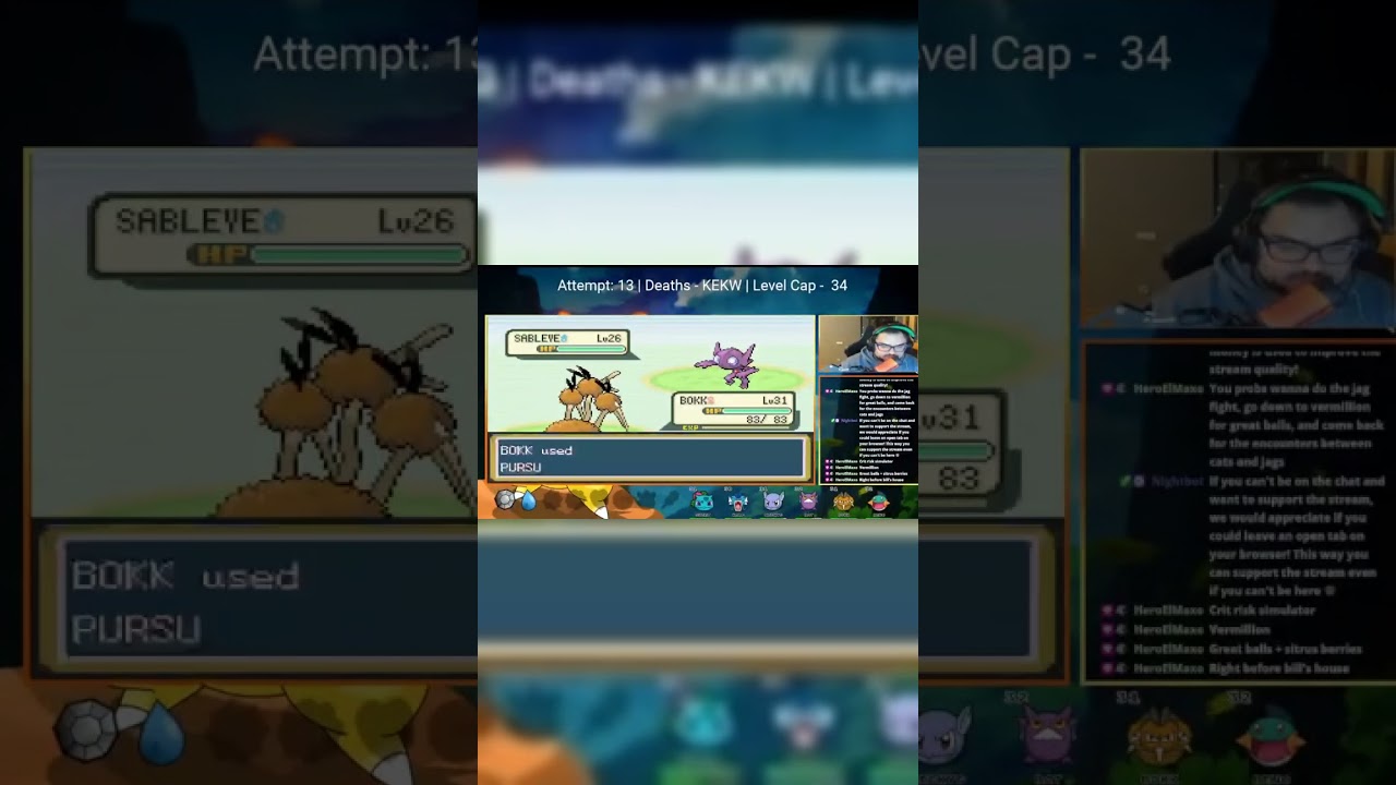 How to loose your 1 death = reset nuzlocke in the most unlucky way