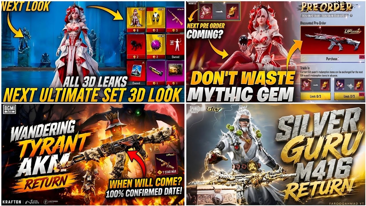 🔴NEXT ULTIMATE SET BGMI 4.6😍| NEXT PRE ORDER BGMI🔥| SILVER GURU M4 RETURN😱| RETURNING ULTIMATE BGMI✅