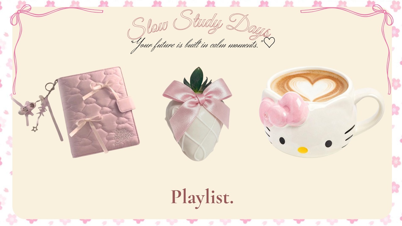 [𝓟𝓵𝓪𝔂𝓵𝓲𝓼𝓽] 🍓 Sweet Strawberry Valentine 💗Soft Beats · Pink Study Mood · Cozy Love Notes