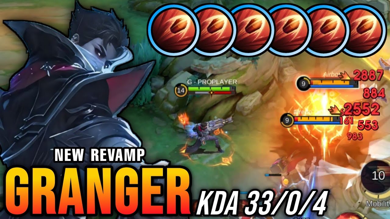 33 Kills + 2x MANIAC!! Granger Revamp 100% UNSTOPPABLE!! - New Revamp Tryout ~ MLBB