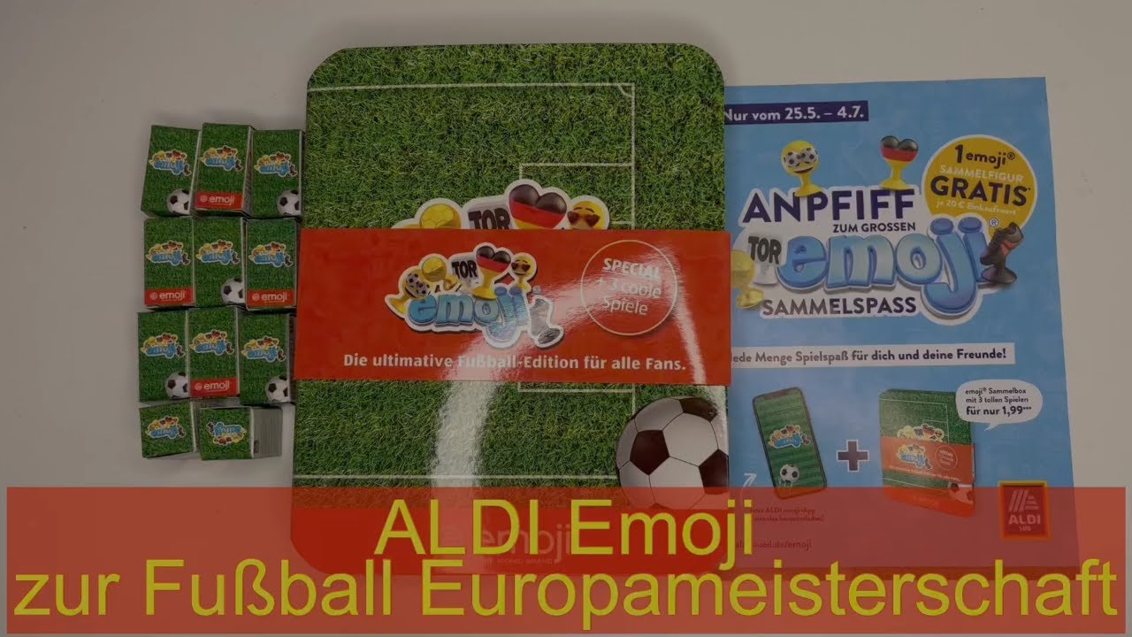 ALDI emojis zur Fußball-Europameisterschaft - Der große emoji Sammelspaß