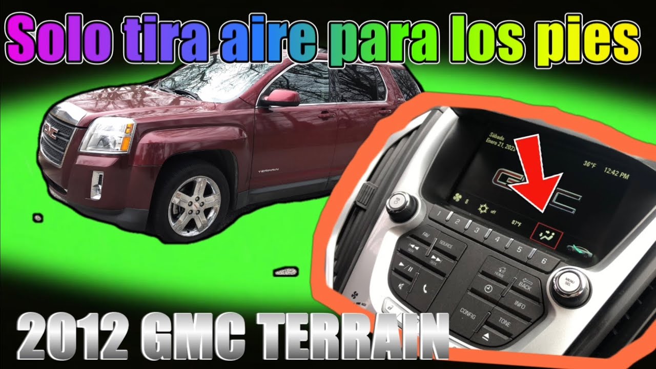 Solo tira aire para los pies 2012 GMC TERRAIN