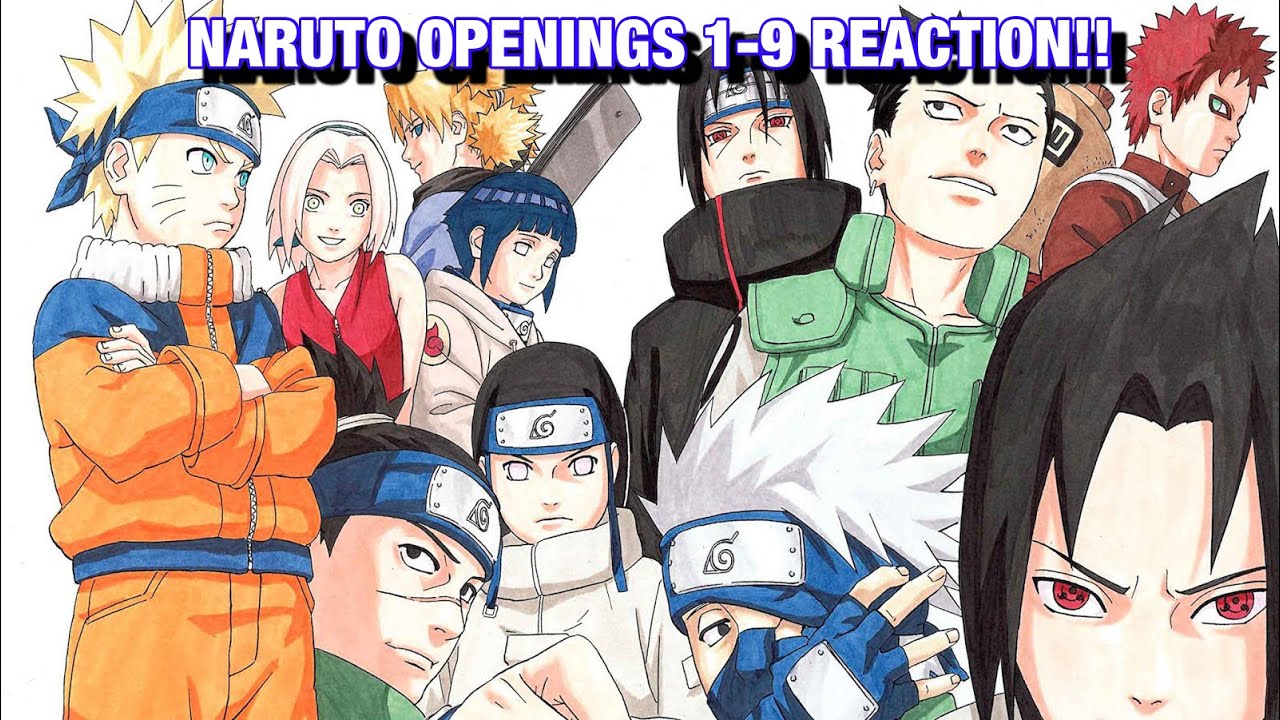 Naruto Openings 1-9 Reaction!