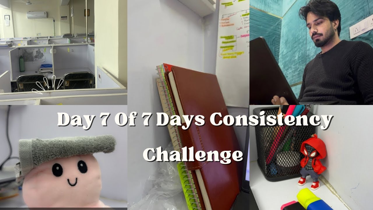 Day 7 of 7 Days Consistency Challenge | Punjab Govt Exam Preparation | Library Study Vlog 
