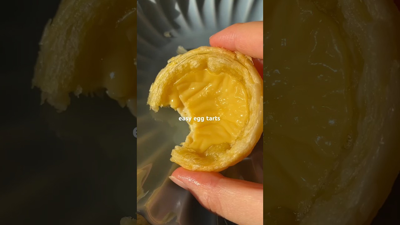 how I made super easy egg tarts 💕