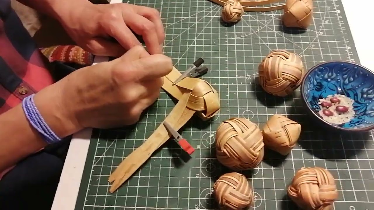 Делаем плетёный кубик из бересты. Часть 1-я.
