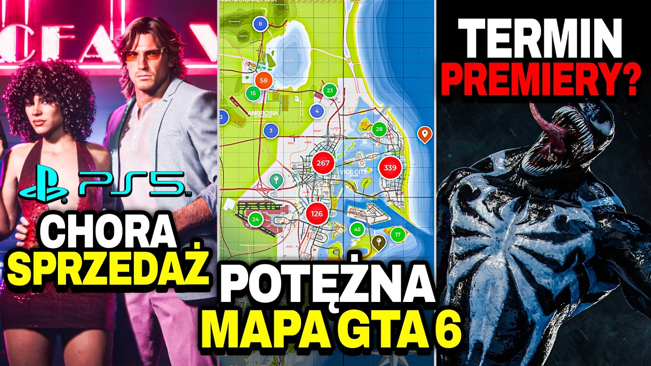 Fani Zrobili POTĘŻNĄ MAPĘ GTA 6 &mdash; PlayStation OŚMIESZYŁO XBOXA z GTA 6? &mdash; Gra Venom w 2027?