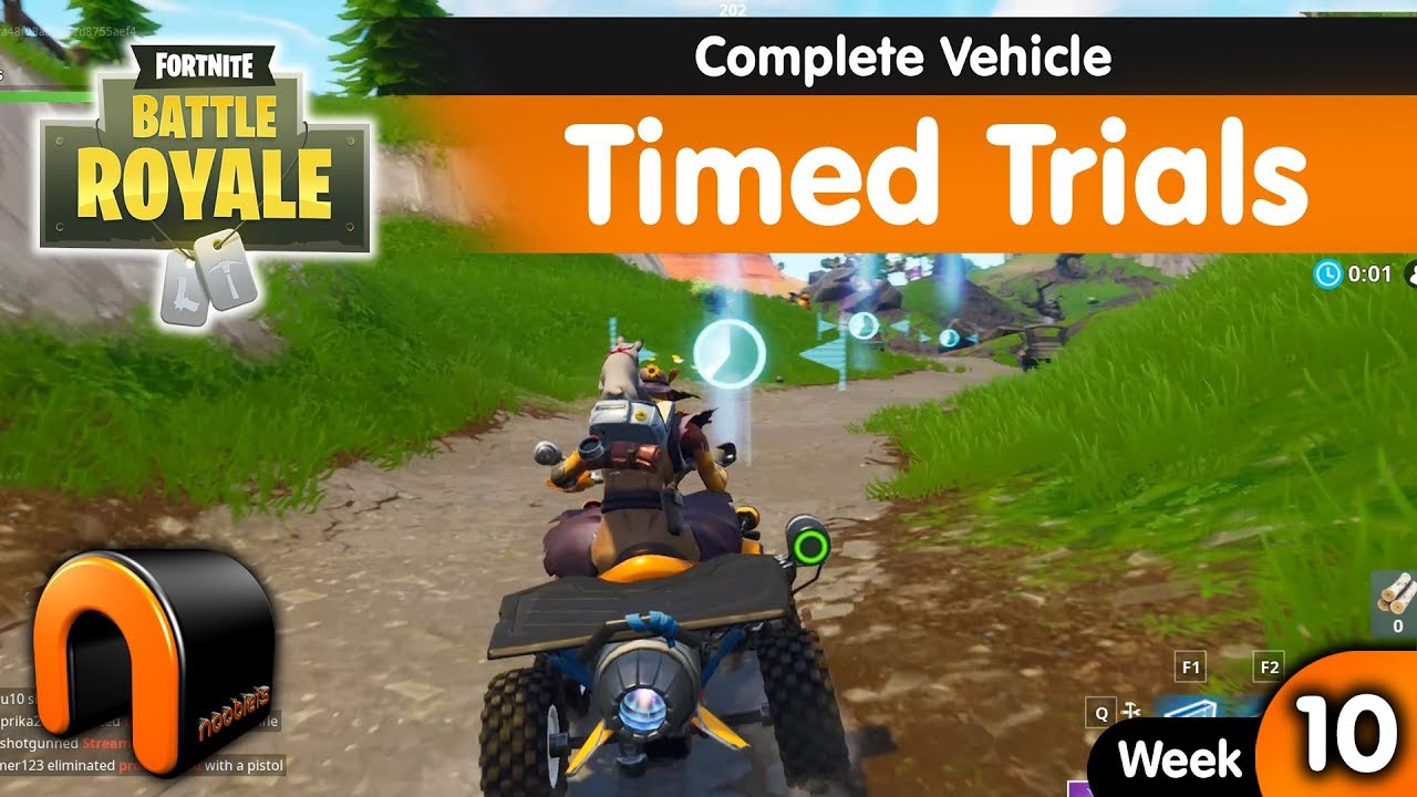 Complete Vehicle Timed Trials FORTNITE