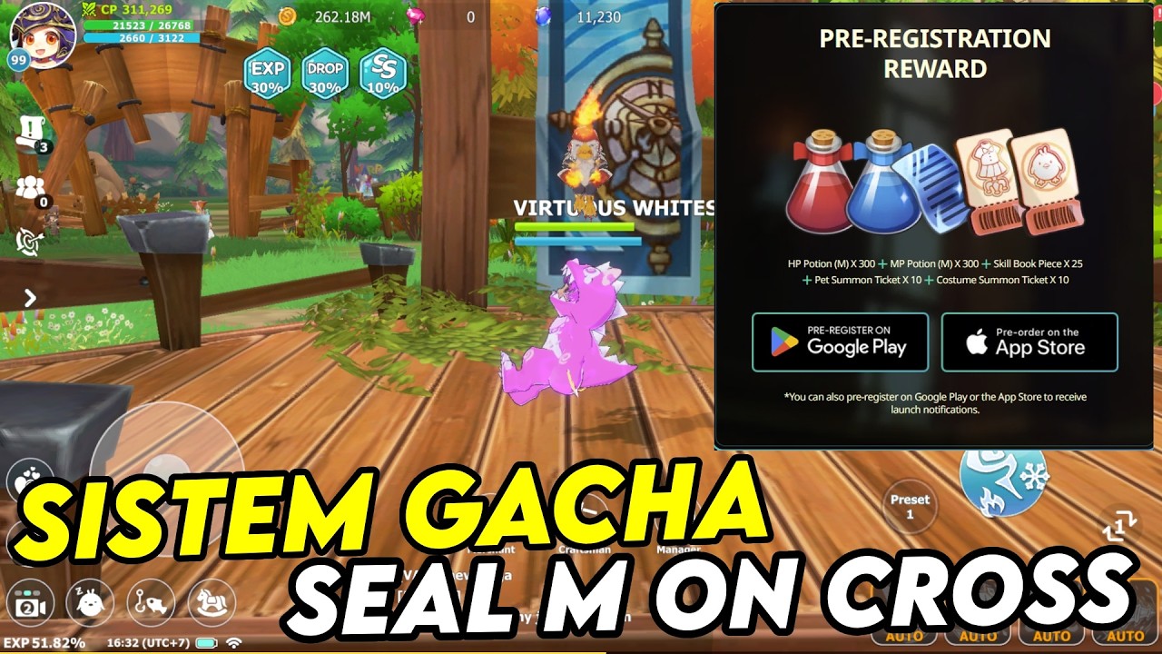 BAHAS SISTEM GACHA DI SEAL M ON CROSS ? MUSTI DAPET PET ATAU KOSTUM BAGUS DULU DI AWAL GAME ?