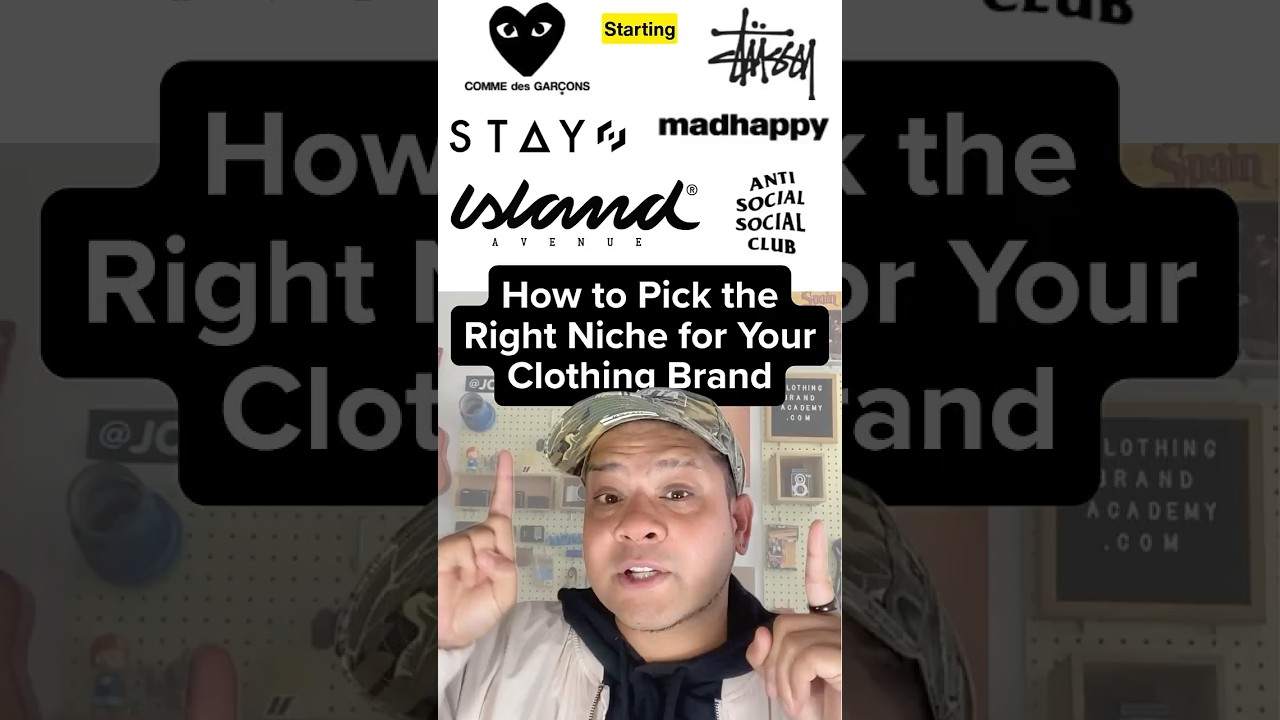 Learn how to choose the right niche for your clothing brand.