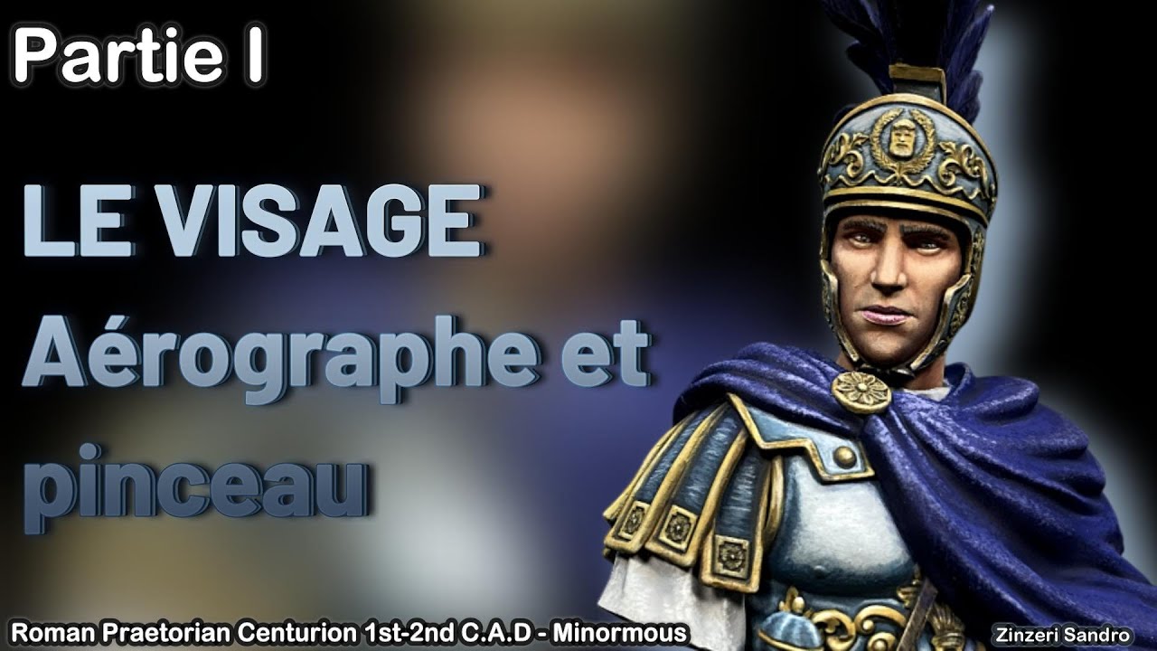 Tuto : Le visage à l'aérographe et au pinceau - R.Praetorian - Partie 1