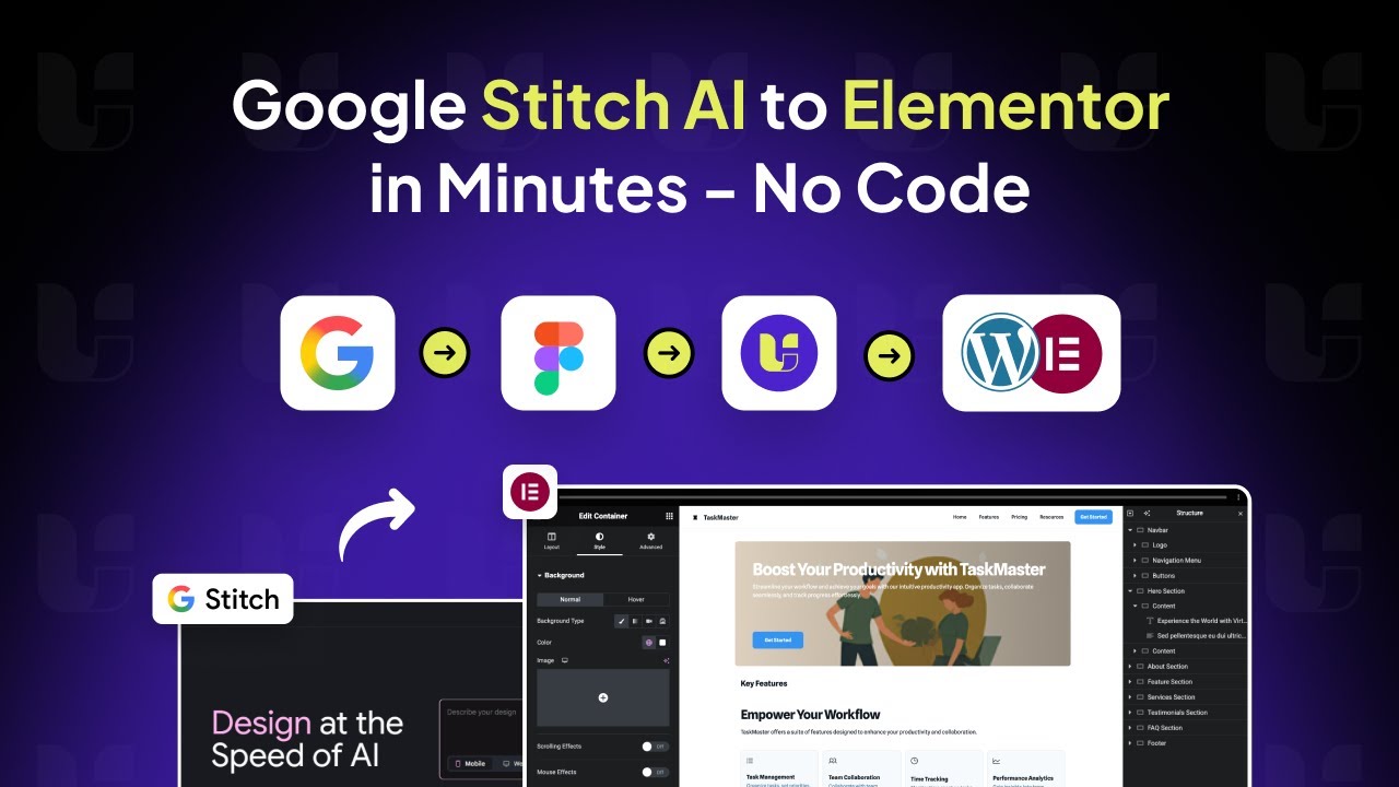 New Google Stitch Workflow: AI to WordPress Without Coding