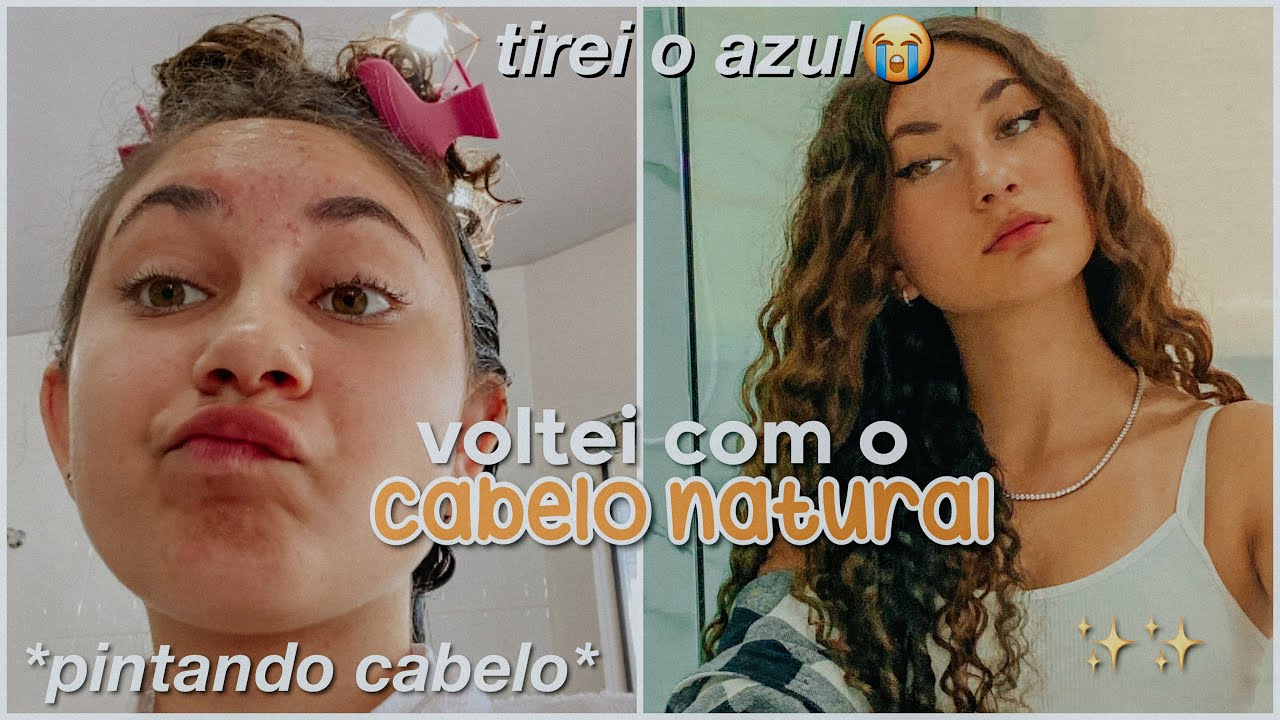 voltei com o cabelo natural!!😭 ~ pintando cabelo ~