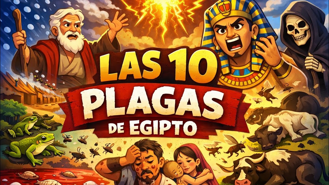 La historia de las diez plagas de Egipto | AI | RELATOS BÍBLICOS 