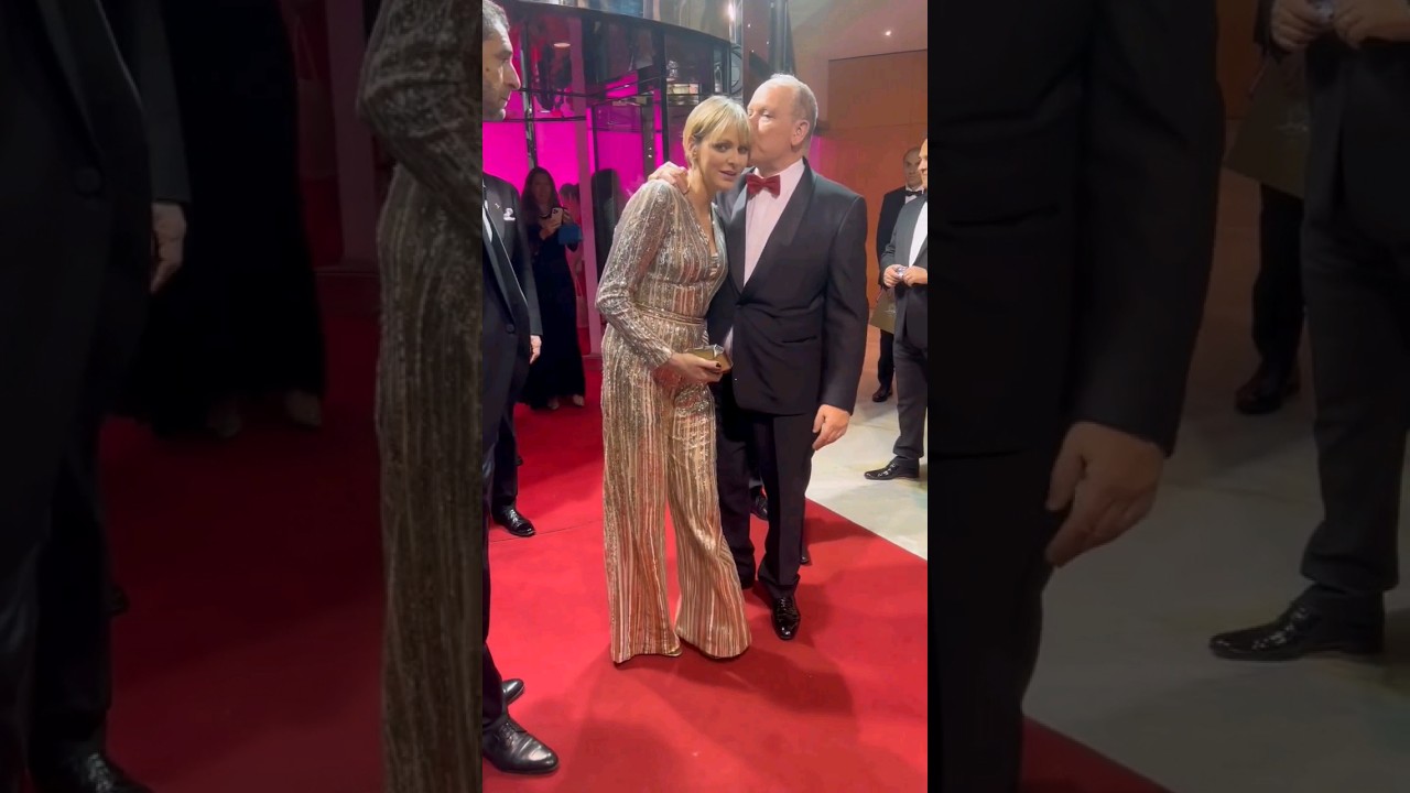 Princess Charlene and Prince Albert at the Bal de la Rose 2024