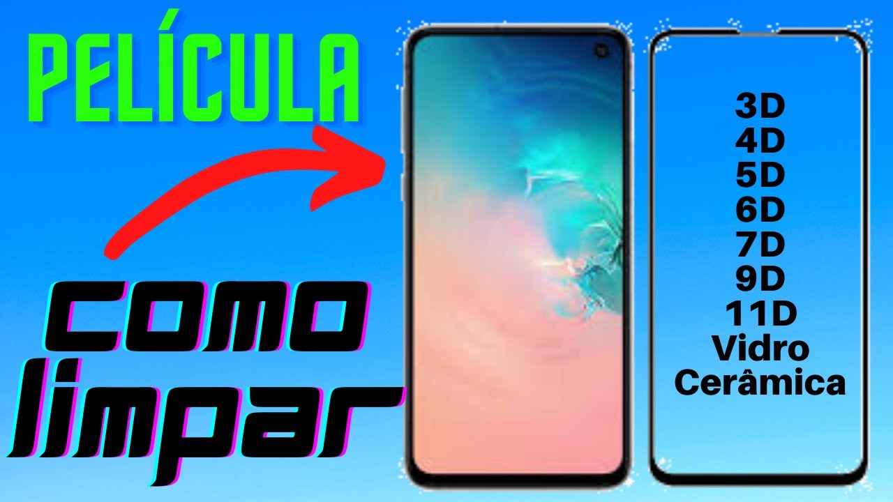 Como recuperar limpar Película 3D 5D 6D 9D 10D 11D Cerâmica Vidro suja instalada bolhas na Película