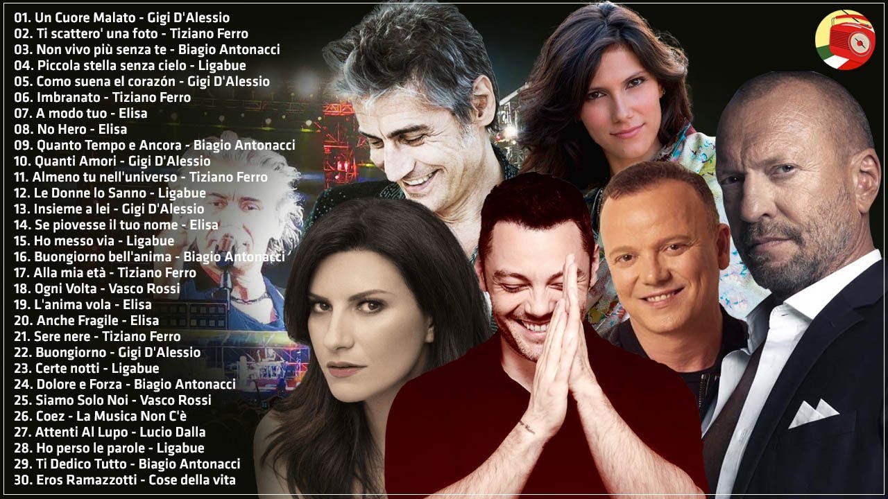 Ligabue, Gigi D'Alessio, Biagio Antonacci, Elisa, Pausini, Tiziano Ferro Mix - Musica Italiana 2025