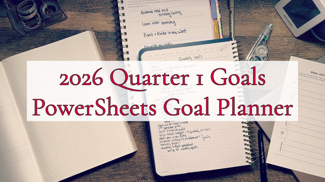 2026 QUARTER 1 GOALS || HOME RESET & PERSONAL LEARNING FOCUS