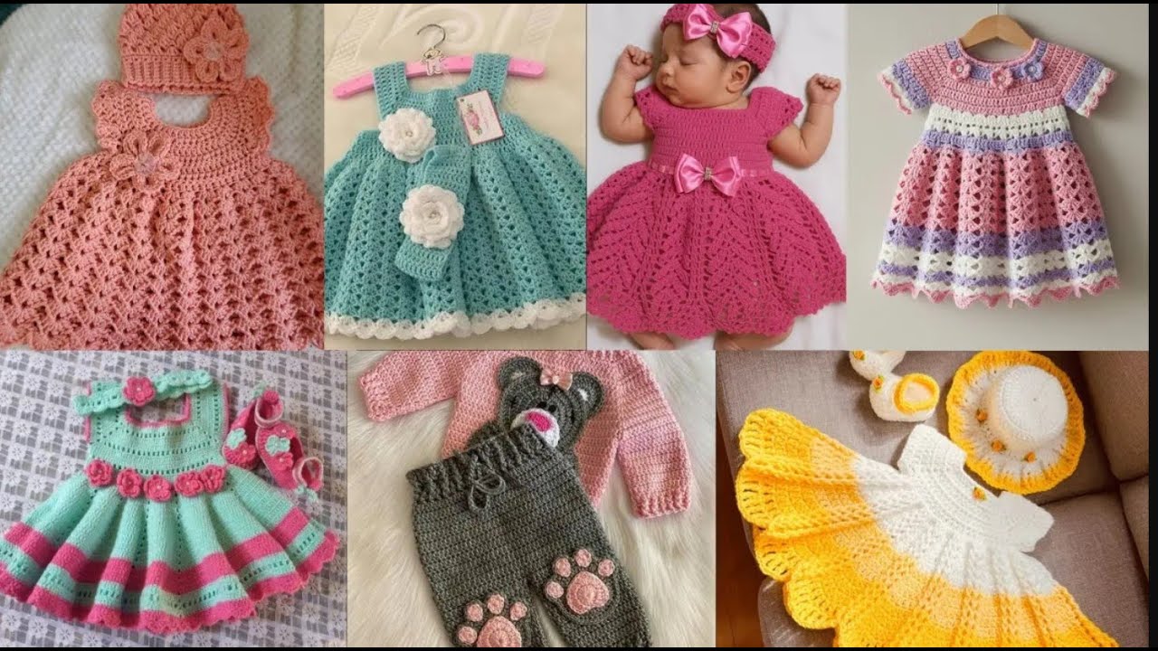 Top 50+ Crochet Baby Frock Designs|Beautiful Crochet Dresses|Handmade Crochet Frocks
