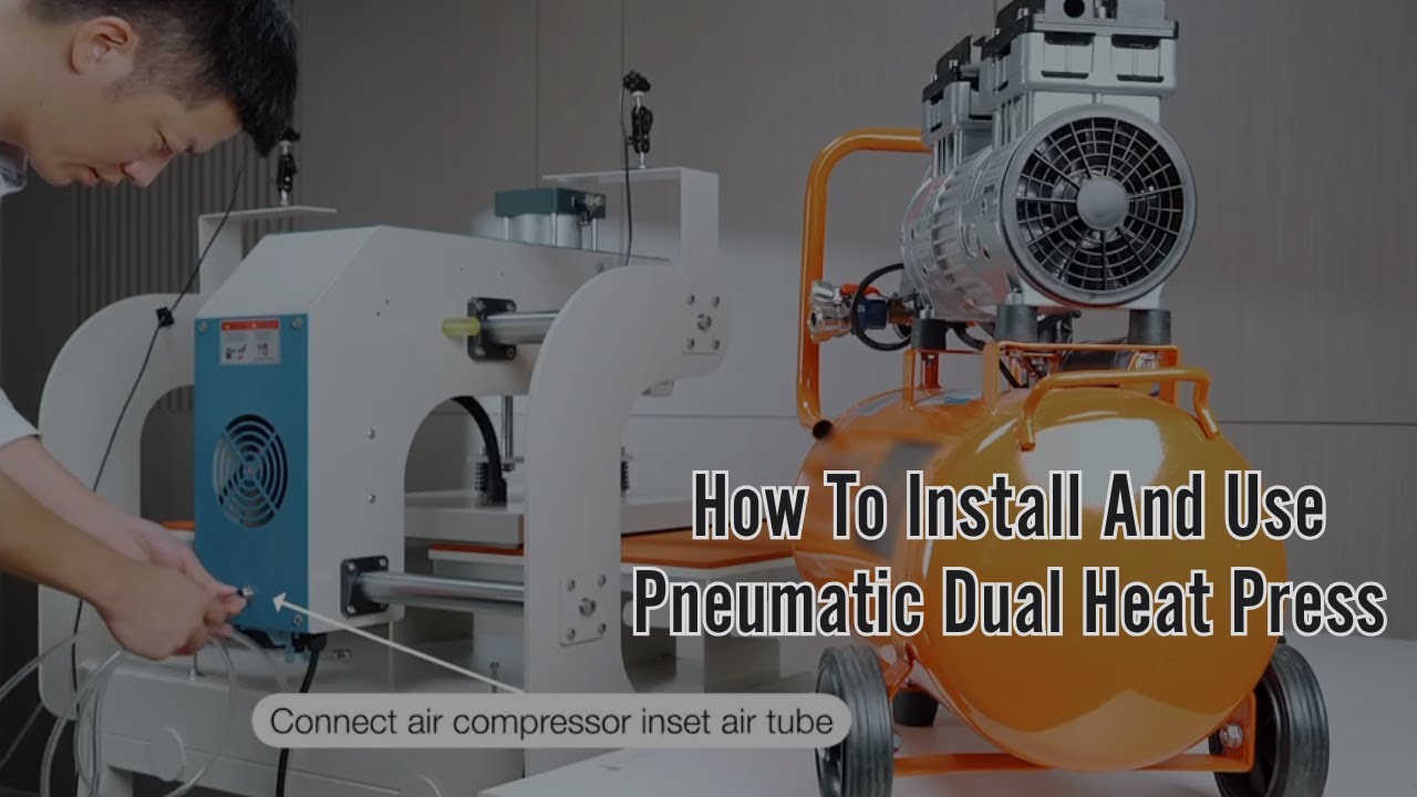 How To Install And Use KILO Pneumatic Dual Heat Press Machine