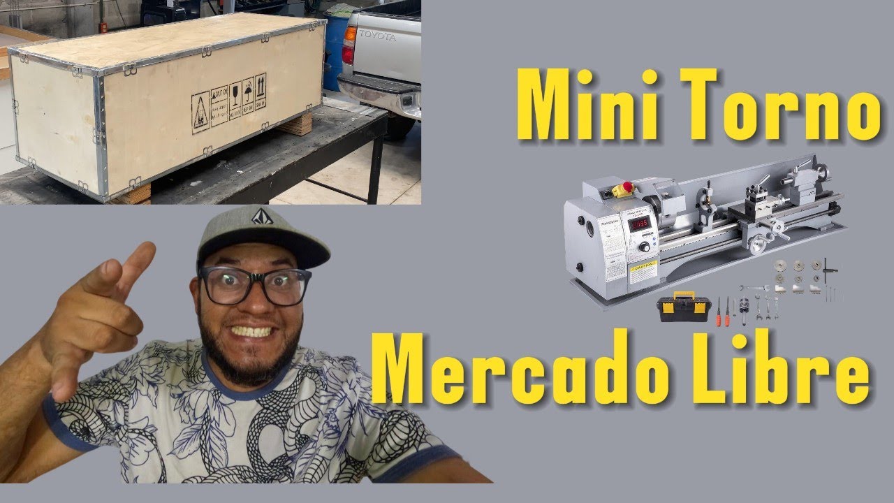 Compre un Mini TORNO en mercado libre/UNBOXING DE TORNO VEVOR 210X800 Torno mas peque&ntilde;o del mundo