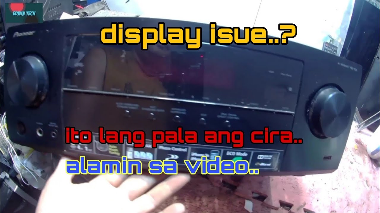 PIONEER AV RECEIVER VSX-524-K no display..