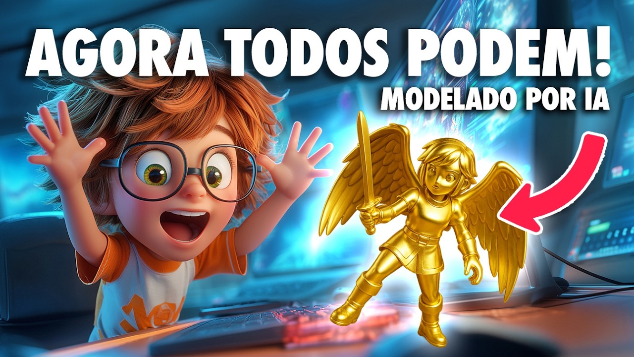 Impossível Ignorar: IA Cria Modelos 3D DE QUALIDADE em Minutos - Hunyuan3D